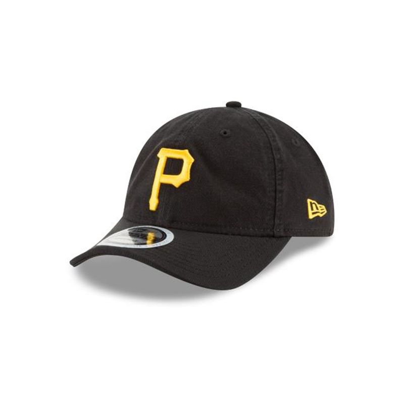 MLB Pittsburgh Pirates Packable 9Twenty Adjustable (PND9403) - Black New Era Caps